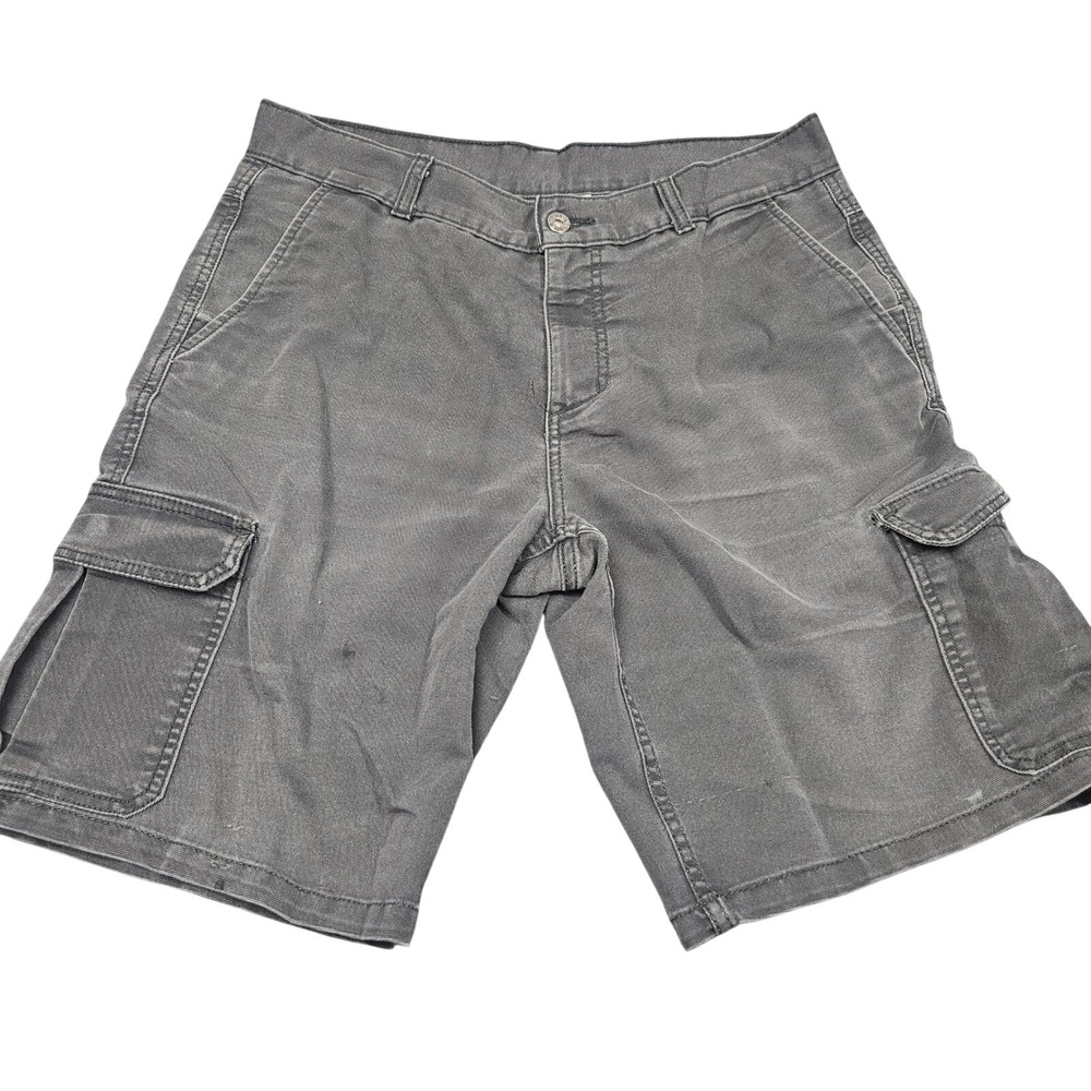 The North Face Cargo Shorts Mens 34‎ Grey Canvas Utility Hiking Gorpcore